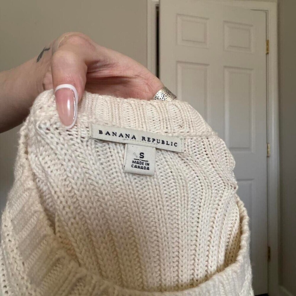 Banana Republic Rider Creme Ribbed 2349 - Picture 4 of 4